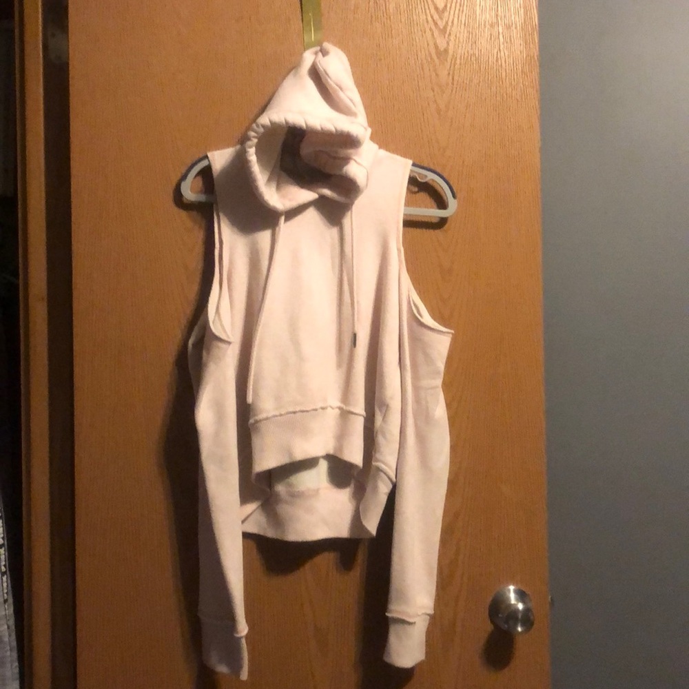 Hollister off the shoulder long sleeve hoodie